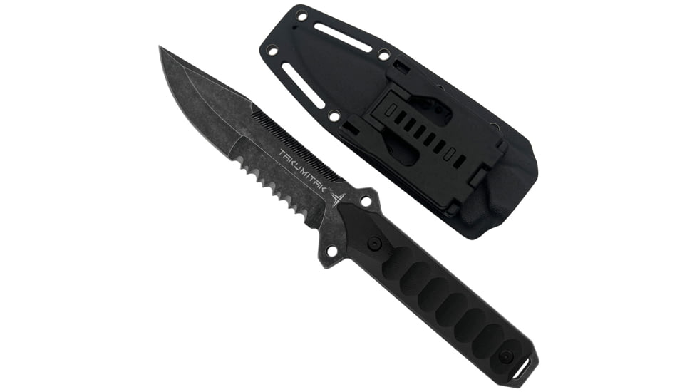 USED Takumitak Escort Fixed Blade Knife, 5.5in, D2, Drop Point, G10 Handle, Black Stonewash, TKF213SW, EDEMO1, Used, Condition Fair