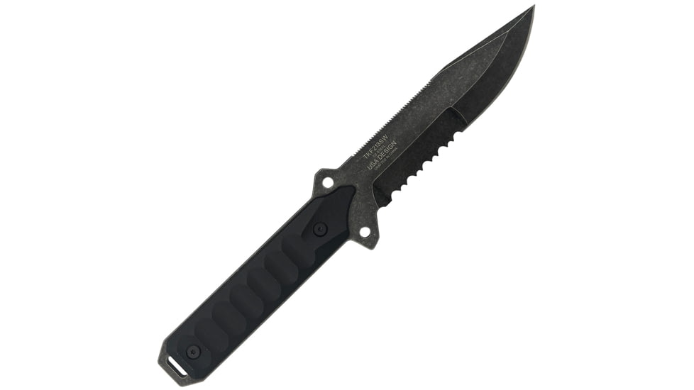 USED Takumitak Escort Fixed Blade Knife, 5.5in, D2, Drop Point, G10 Handle, Black Stonewash, TKF213SW, EDEMO1, Used, Condition Fair