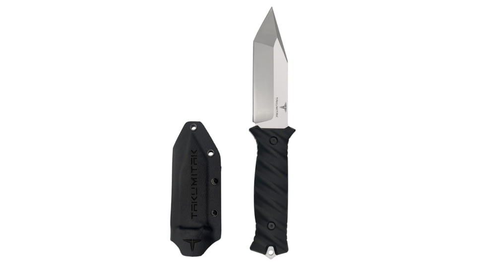 Takumitak Fulcrum Fixed Blade Knife, 4.5in, D2, Tanto, G10 Handle, Silver, TKF201SL
