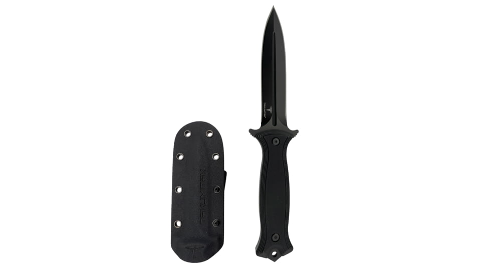 Takumitak Havoc Fixed Blade Knife, 4.75in, D2, Spear Point, G10 Handle, Black, TKF202BK