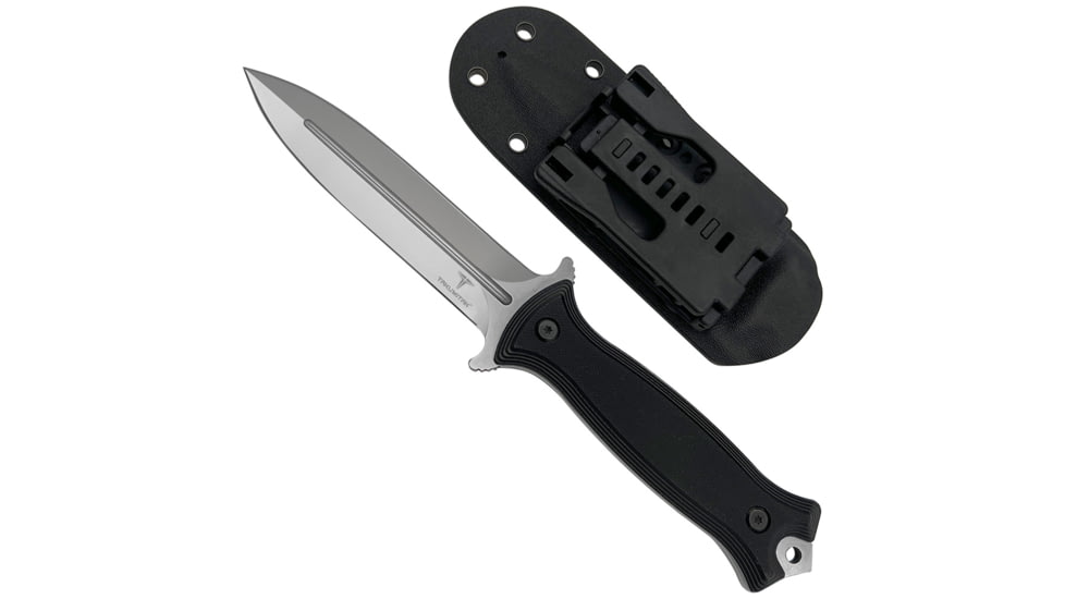 Takumitak Havoc Fixed Blade Knife, 4.75in, D2, Spear Point, G10 Handle, Silver, TKF202SL