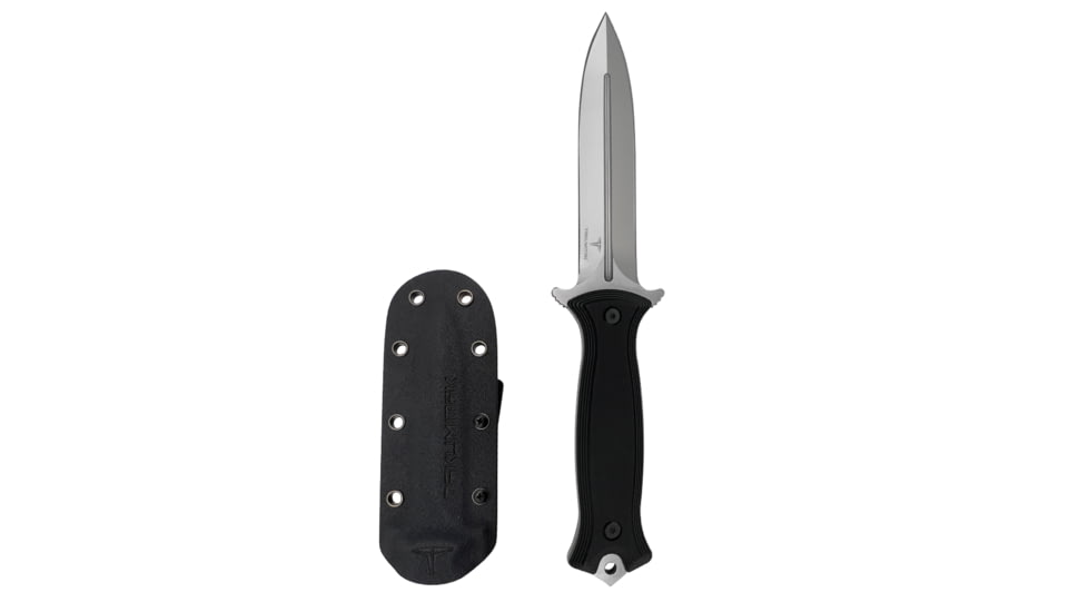 Takumitak Havoc Fixed Blade Knife, 4.75in, D2, Spear Point, G10 Handle, Silver, TKF202SL