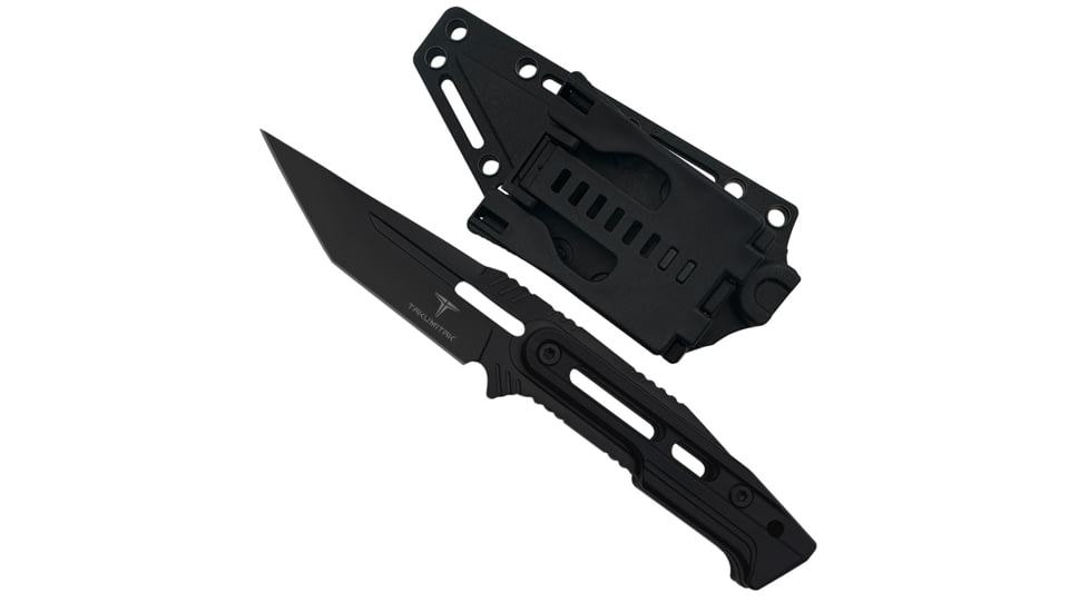 Takumitak Heat Fixed Blade Knife, 4.5 in Blade, 3cr13, Black, TKF301