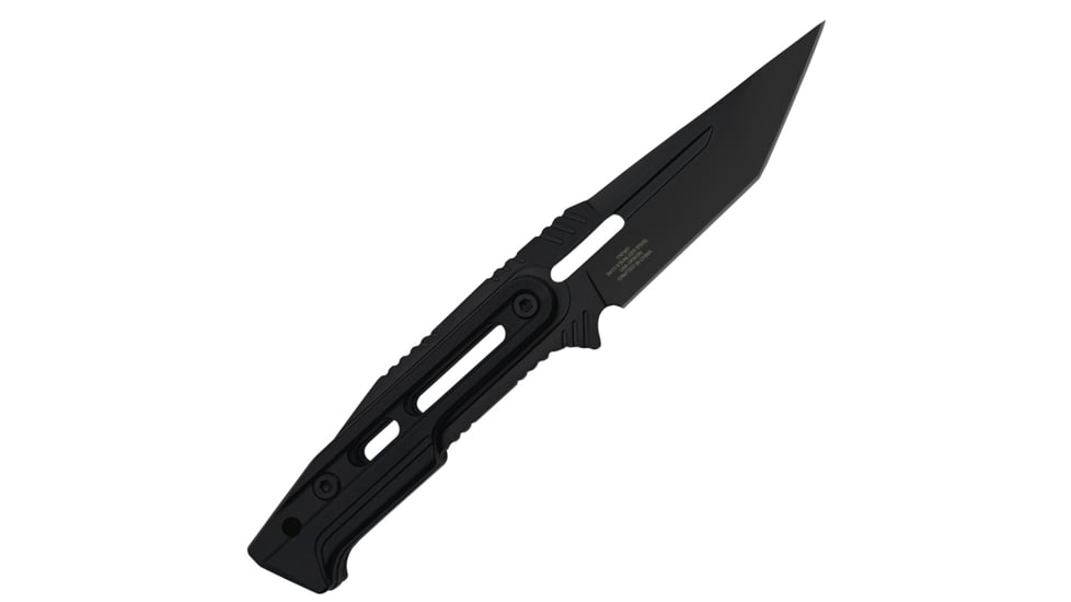 Takumitak Heat Fixed Blade Knife, 4.5 in Blade, 3cr13, Black, TKF301
