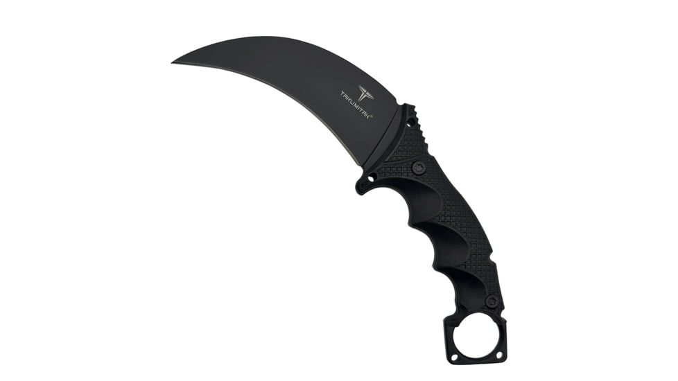 Takumitak Midnight Fixed Blade Knife, 4.75 in Blade , 3cr13, Black, TKF307