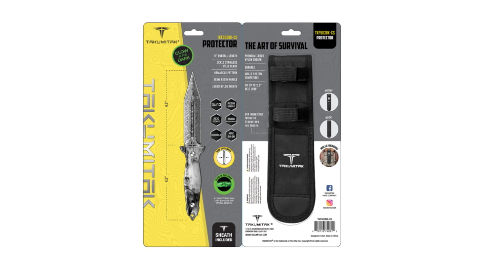 Takumitak Protector 4.5in Fixed Blade Knife