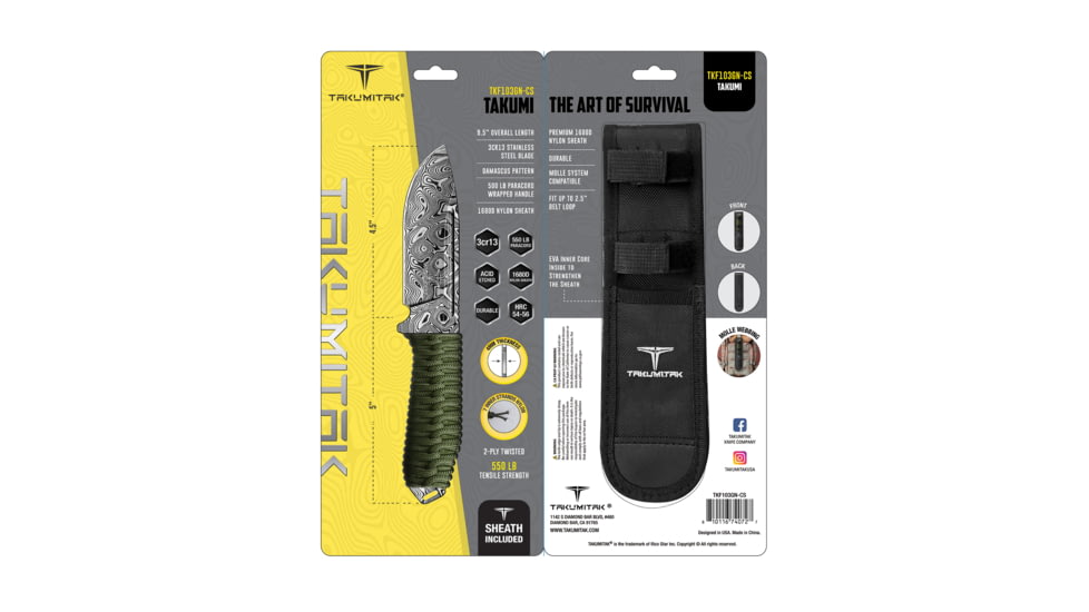 Takumitak Takumi 4.5in Fixed Blade Knife