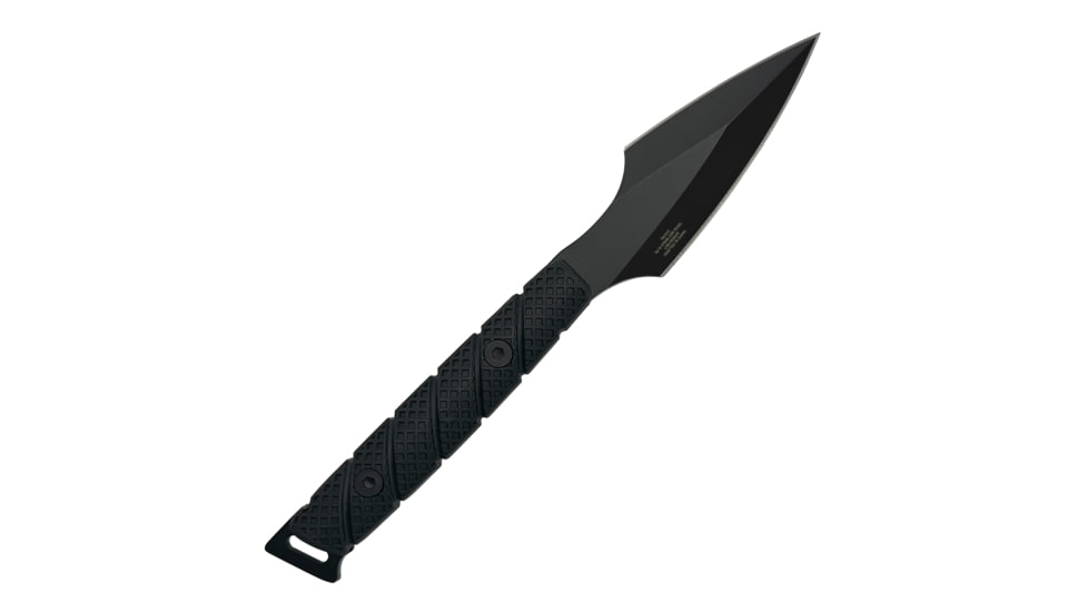 Takumitak Twisted Fixed Blade Knife, 4 in Blade , 3cr13, Black, TKF310