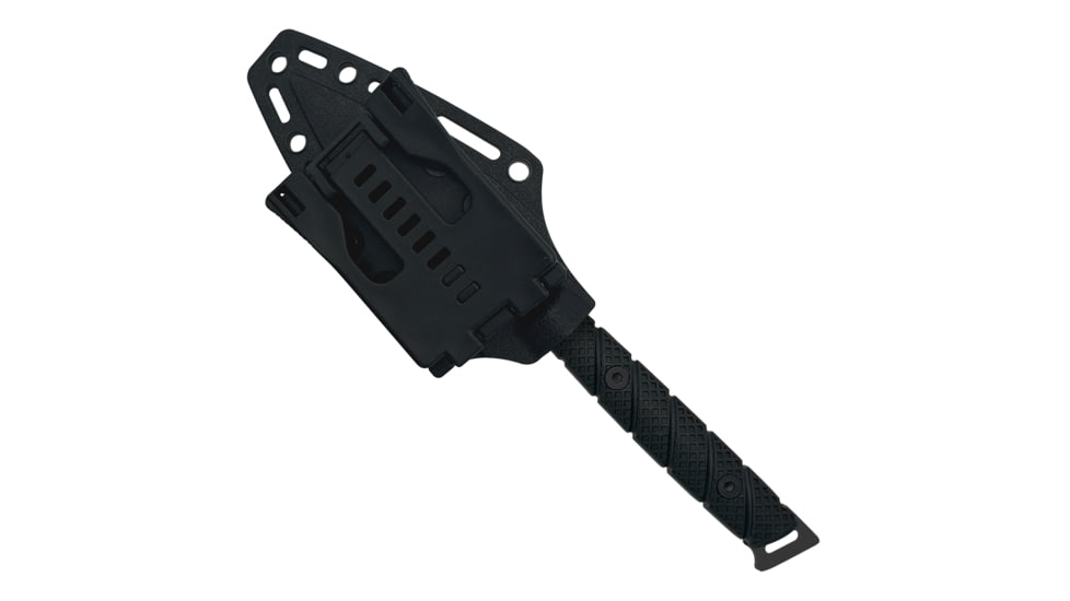 Takumitak Twisted Fixed Blade Knife, 4 in Blade , 3cr13, Black, TKF310