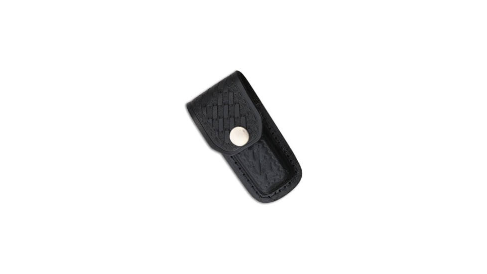 Tallen 3.5in Folding Knife Belt Sheath Leather, Black, 3.50 inch, BHQ-62169