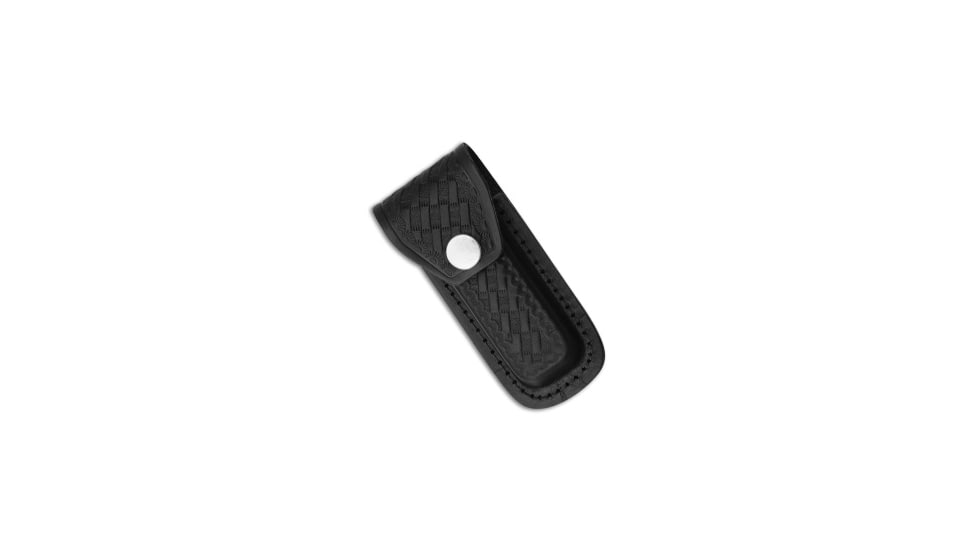 Tallen 4in Folding Knife Sheath Leather, Black, 4.00 inch, BHQ-62170
