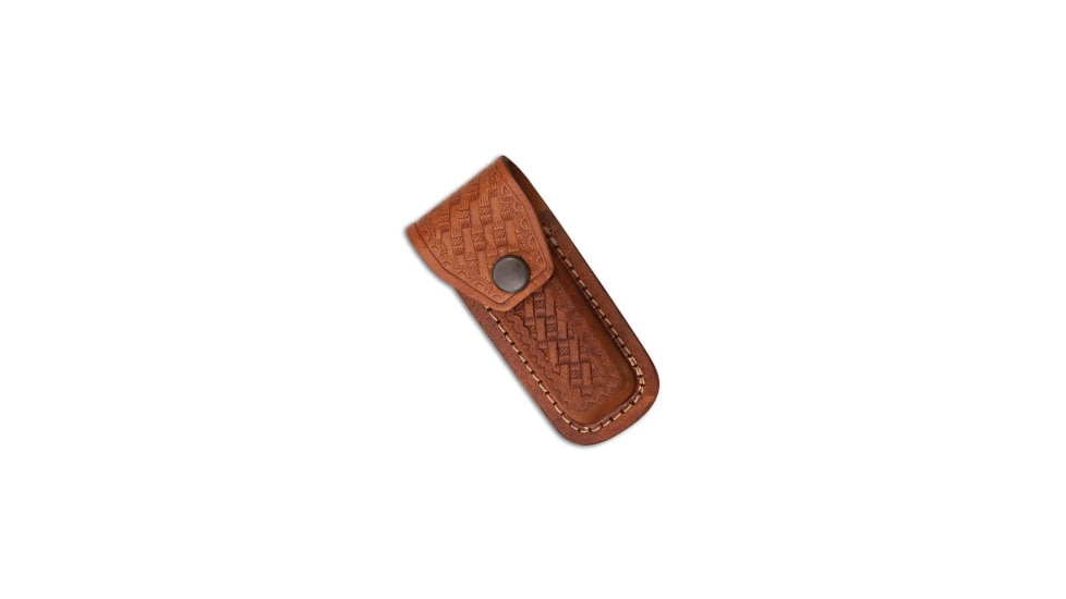 Tallen 4in Folding Knife Sheath Leather, Brown, 4.00 inch, BHQ-62162