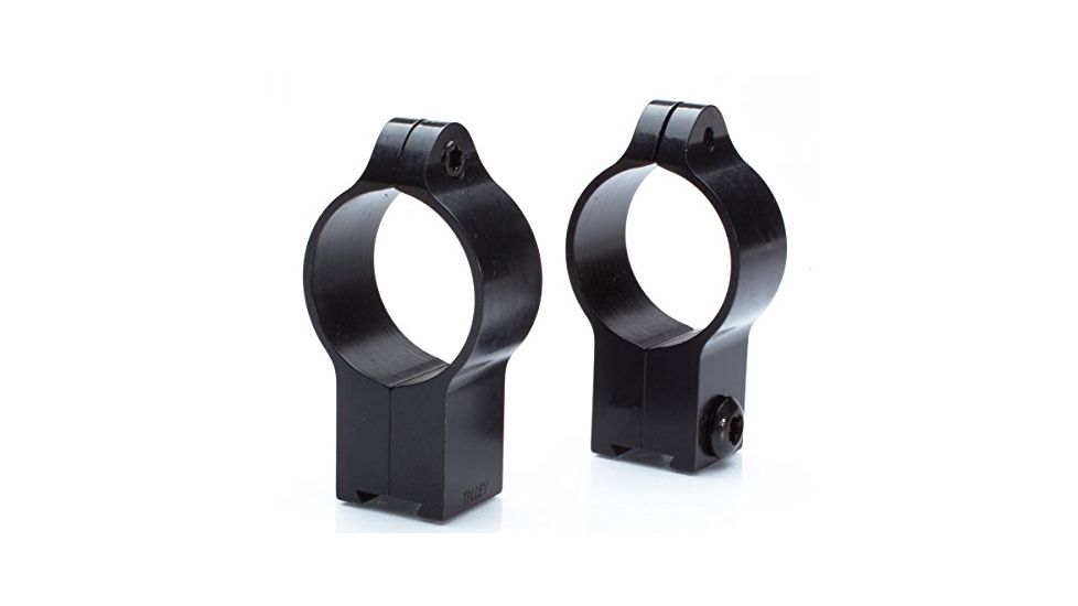 Talley 22 Anschutz Steel Rimfire Dovetail Setup Rings, 30mm, Low, Black, 30mm, 30TRL