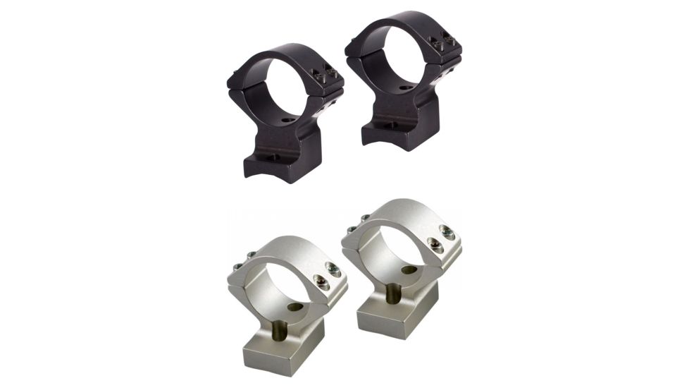 Talley Lightweight Alloy Scope Mounts for Borden/Cooper/Kimber, Black, Silver