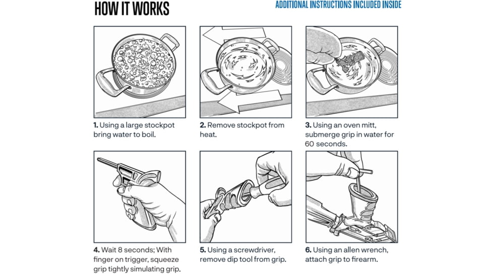 Talon Armament Moldable AR-15/AR-10 TCG Clench Grip, Black, TAC-CLGRIP
