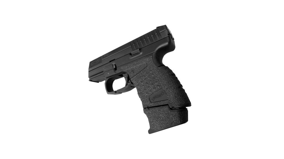 Fits Walther PPS w/Mag Extension, Black, Rubber