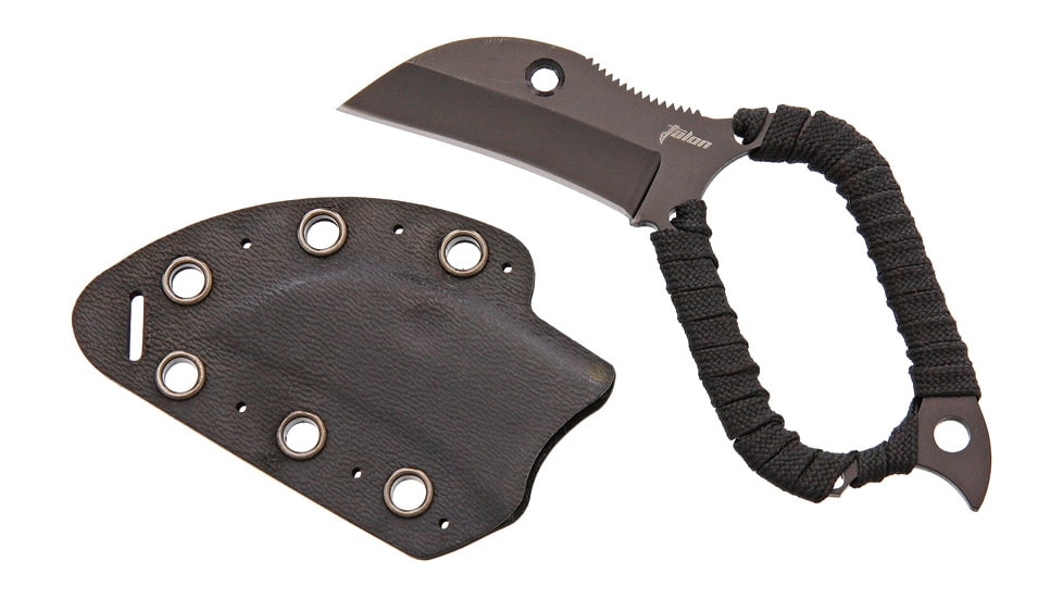 Talon Tactical Edge Knife, 4 3/4in Overall, 1 3/4in Blade, Black 1.4116 SS Construction, TALON 4.75in L SIZE