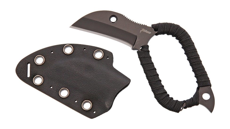 Talon Tactical Edge Knife, 5in Overall, 1 3/4in Blade, Black 1.4116 SS Construction, TALON 5.00in XL SIZE
