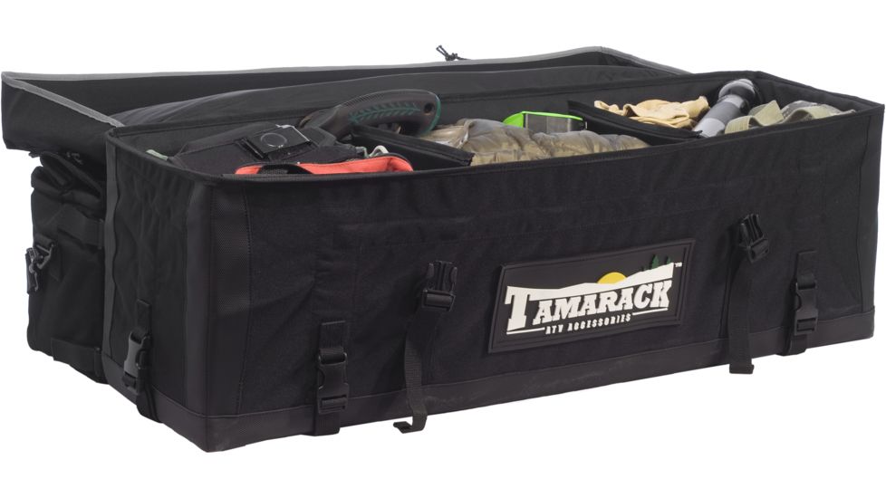 Tamarack Titan Black Cargo ATV Bag Open TS-CBB