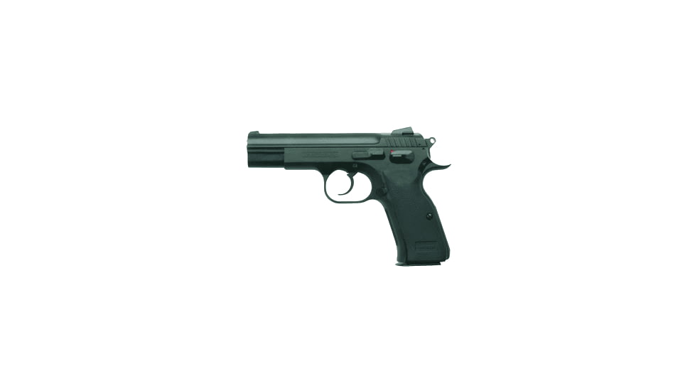 Tanfoglio Combat Pistol, 9x21 IMI, 4.45in barrel, blued finish steel frame, black rubber grip, recoil operated semi-automatic, fixed combat, 16 round magazine, TOCB9X21IMI4.451FRRMPG