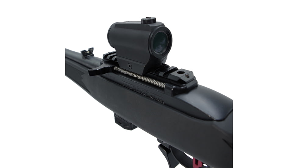 TANDEMKROSS Advantage Charging Handle and Picatinny Scope Base For Ruger 10/22, Black, TK18N0099BLK1