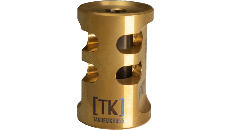 TANDEMKROSS Game Changer PRO .22LR Compensator, Gold, TK00N0269GLD1
