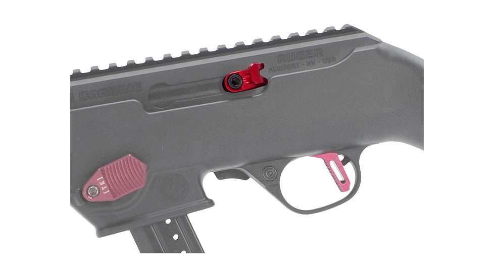 TANDEMKROSS Spartan Charging Handle For Ruger PC Carbine, Red, TK28N0374RED1