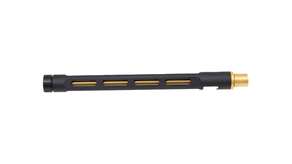 TANDEMKROSS Ruger 22 Charger .22 Long Rifle Comet Lightweight Threaded Rifle Barrel, 10.2in, 1-16 Twist, 1/2x28, Anodized, Black/Gold, TK18N0561BWG1