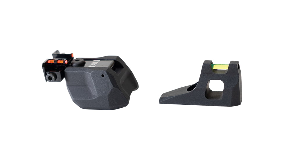 TANDEMKROSS Ruger Mark Series Eagle Eye Fiber Optic Pistol Sight Set, Ruger Mark II and Ruger Mark III and Ruger Mark IV, Green Front and Red Rear Sight, Black, TK26N0558BLK1