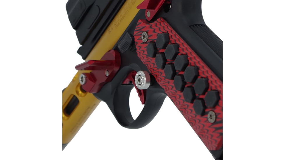 TANDEMKROSS Titan Extended Magazine Release for Ruger MK/II/III/IV 22/45, Black Button/Paddle, Silver, TK26N0247SLV1