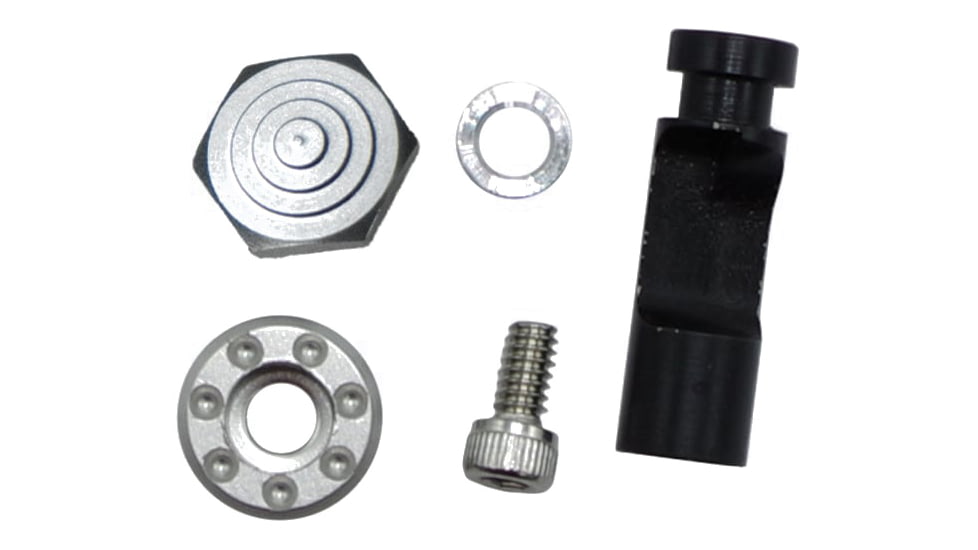 TANDEMKROSS Titan Extended Magazine Release for Ruger MK/II/III/IV 22/45, Black Button/Paddle, Silver, TK26N0247SLV1