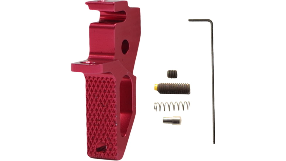 TANDEMKROSS Victory Trigger, SW 22, Flat-Faced, Skeletonized, Red, TK23N0113RED1