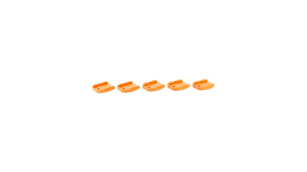 TangoDown 40 S&amp;W 9mm 357 Sig 45GAP Vickers Tactical Magazine Floor Plates, Pack of 5, Orange, TDVTMFP-001-ORN