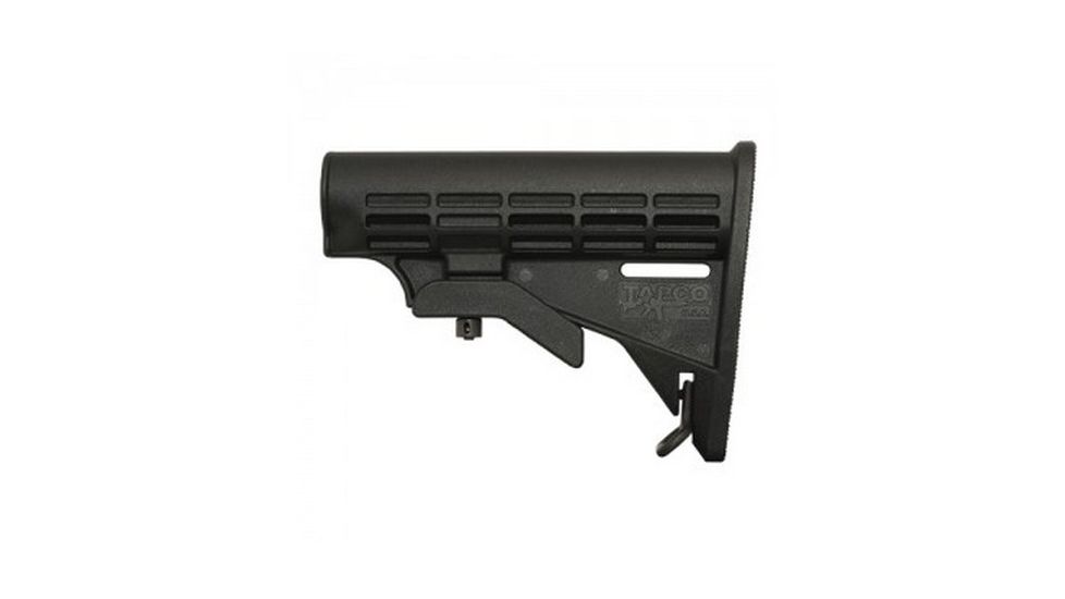 Tapco Intrafuse Mil-spec Ar T6 Stock, Body Assembly Only - STK0916 MIL BLACK
