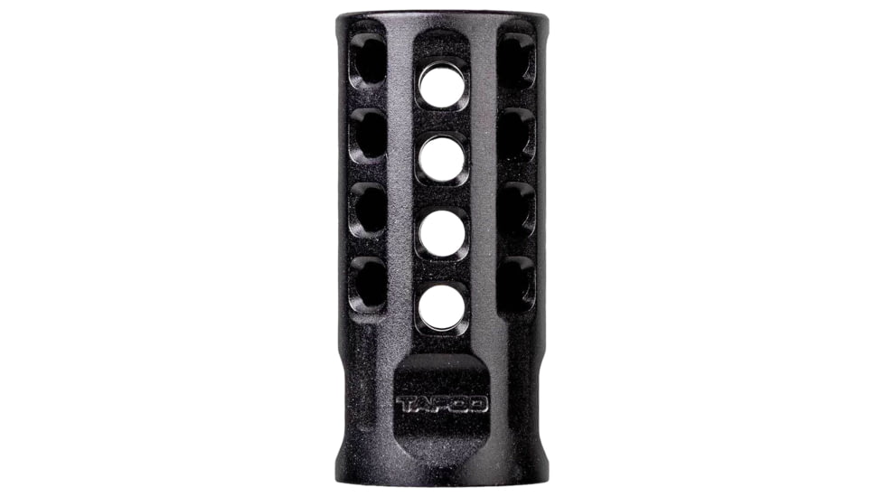Tapco Muzzle Brake Black Anodized Aluminum 1/2"x28 Threads 2" OAL .920" Diameter 22 LR, TAP22004