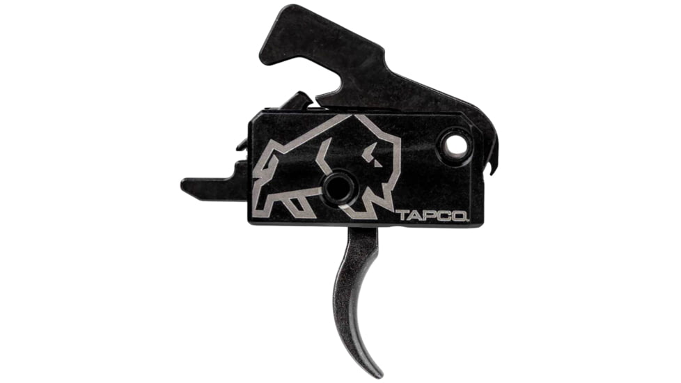 Tapco Rifle Trigger Black Curved Trigger Single-Stage Fits AR-15, TAP22034