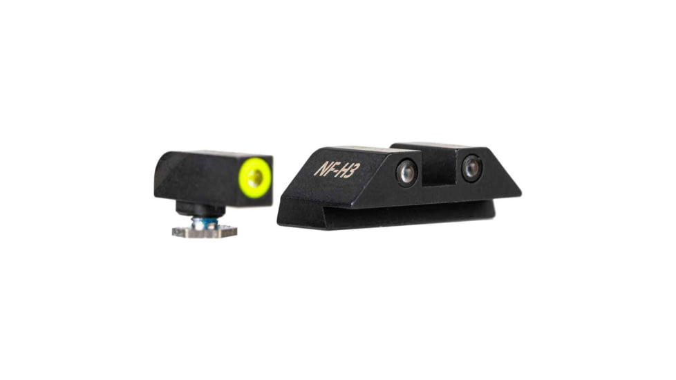 Tapco STDH Tritium Pistol Night Sight, Glock, Black Rear Sight, Tritium Green Front Sight, Black, TAP22040