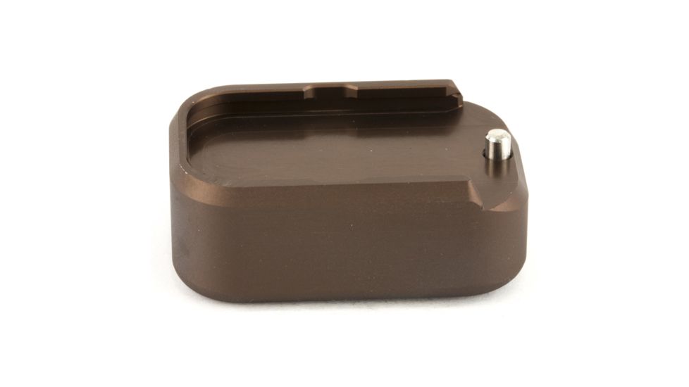 Taran Tactical Innovations Firepower Magazine Base Pad, Glock 17/17L/19/19X/26/22/23/24/27/31/32/33/34/35/45, +0 Round, Coyote Bronze, GBP940-0006