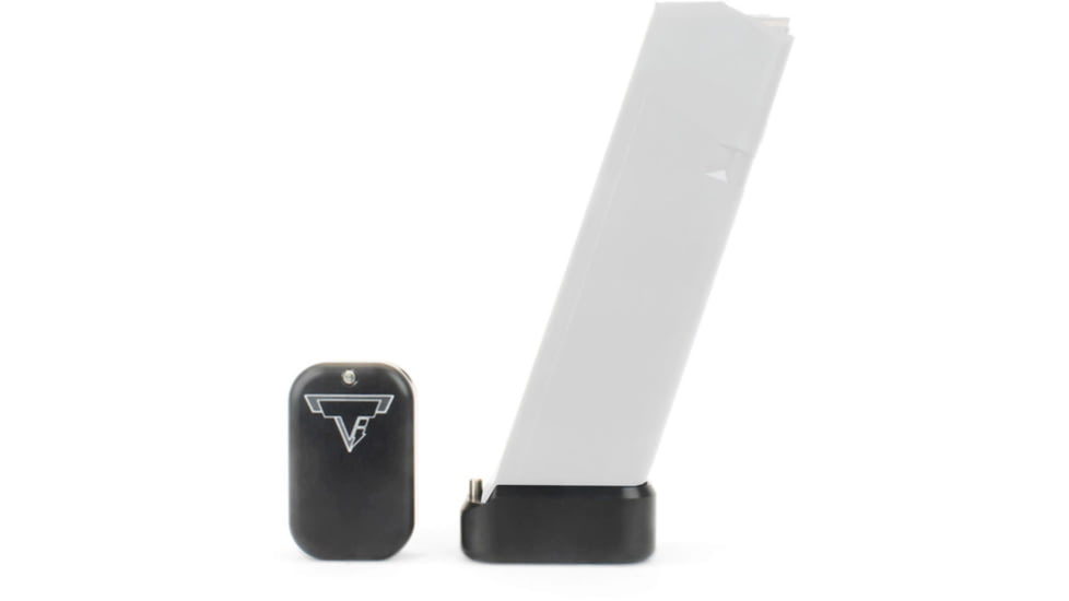 Taran Tactical Innovations Base Pad for Glock 9mm/.40 Magazine +3/4, Black, 4, GBP940-001