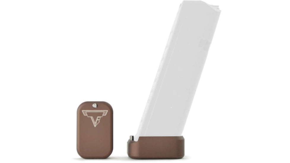 Taran Tactical Innovations Base Pad for Glock 9mm/.40 Magazine +3/4, Bronze, 4, GBP940-006