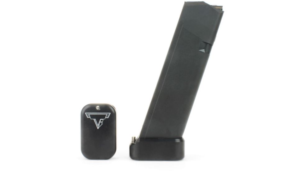 Taran Tactical Innovations Firepower Magazine Extension Base Pad, Glock 19/23, +2/3 Round, Black, GBP940C-01