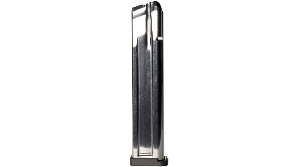 Taran Tactical Innovations Checkmate 170 Completed 9mm Luger Pistol Magazine w/ TTI 3mm Black Basepad, Silver/Gray, 27, 2011-CM-SLVR-170-5