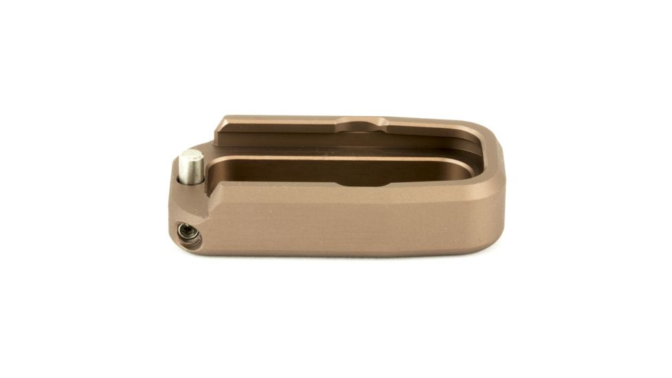 Taran Tactical Innovations Firepower Magazine Extension Base Pad, Glock 43, +1 Round, Coyote Bronze, GBP9-006