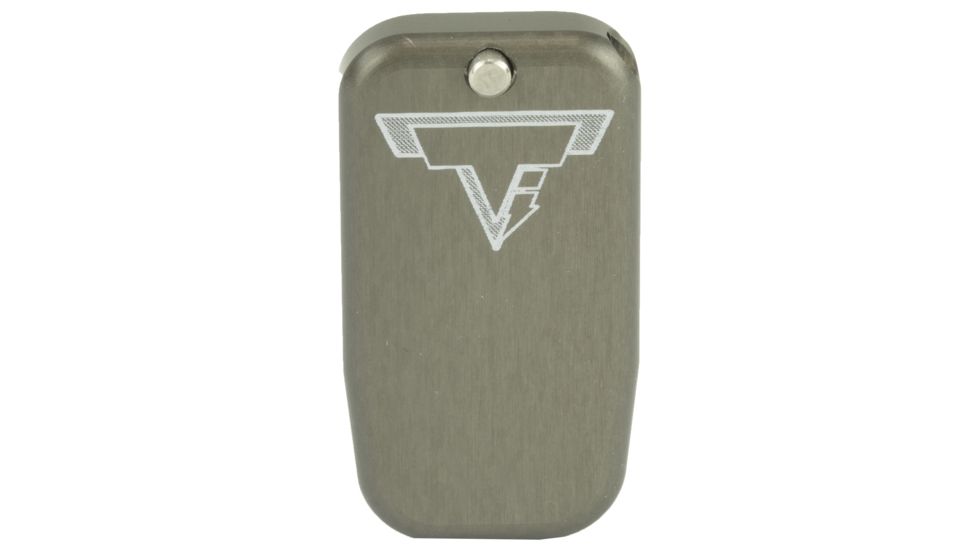 Taran Tactical Innovations Firepower Magazine Extension Base Pad, Glock 43, +1 Round, Titanium Gray, GBP9-005