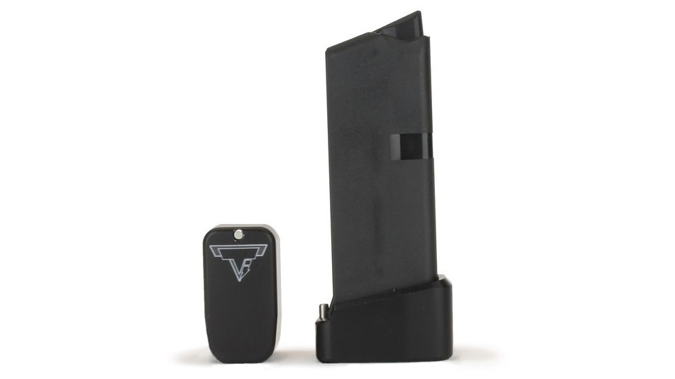 Taran Tactical Innovations Base Pad for Glock 43 Magazine, Black, 2, GBP9-01