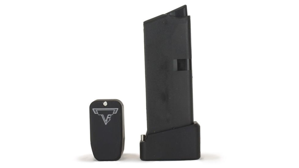 Taran Tactical Innovations Base Pad for Glock 43 Magazine, Flat Black, 0, GBP9-00