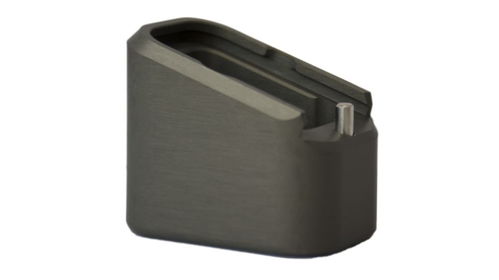 Taran Tactical Innovations Firepower Magazine Extension Base Pad, Glock 17/17L/19X/22/24/34/35/45, +5/6 Round, Titanium Gray, GBP940-05