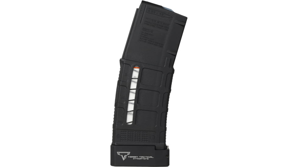Taran Tactical Innovations AR-15 PMAG Completed Magazine, 30 Round, Black/Flat Black, 30, PMBP-CM-BLK-00