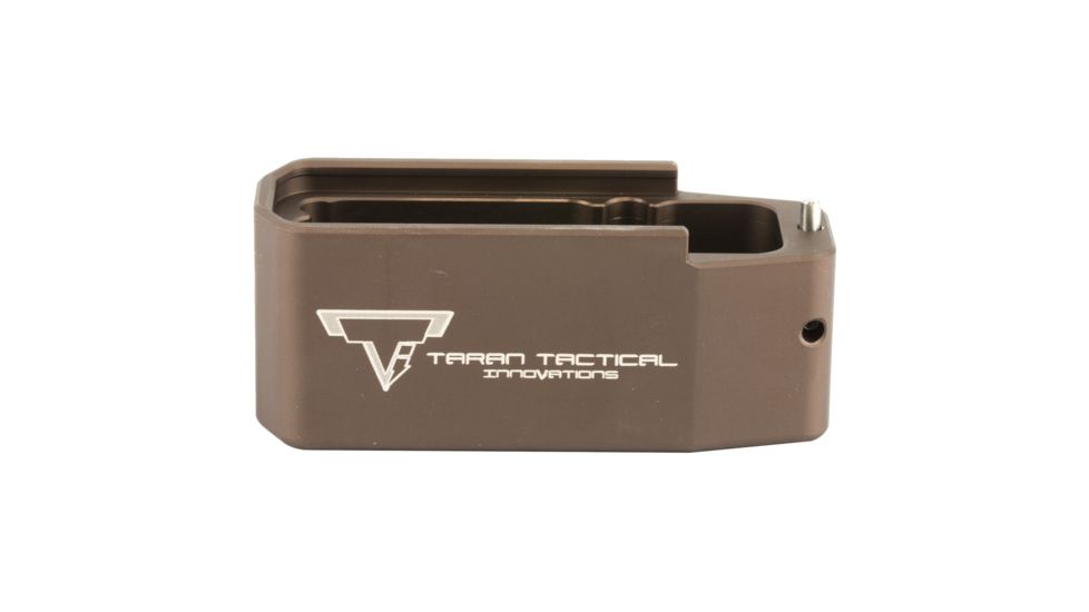 Taran Tactical Innovations Firepower Magazine Extension Base Pad, AR-10 .308 20/25 Magpul PMAG, +5 Round, Coyote Bronze, PMBP-006