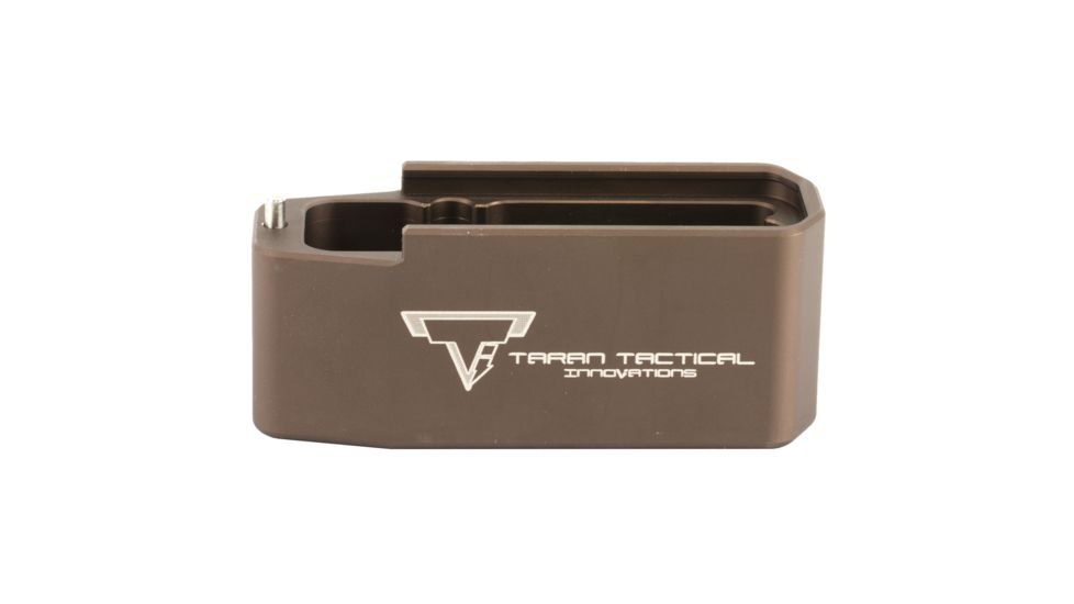 Taran Tactical Innovations Firepower Magazine Extension Base Pad, AR-10 .308 20/25 Magpul PMAG, +5 Round, Coyote Bronze, PMBP-006